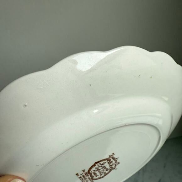 Ridgway Staffordshire Coaching Days Plate Vintage Brown Transferware 7.5” - Picture 3 of 9